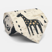 Boho-giraffe-stammespatroon Stropdas (Opgerold)