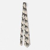 Boho-giraffe-stammespatroon Stropdas (Achterkant)