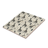 Boho-giraffe-stammespatroon Tegeltje (Zijkant)