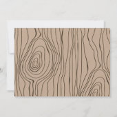 Boho giraffe verjaardagsuitnodiging kaart (Achterkant)