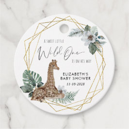Boho Giraffe Waterverf Baby shower Dank u wel Bedankjes Labels