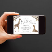 Boho Giraffe Waterverf Baby shower Kaart