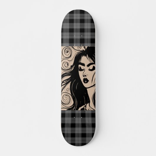  BOHO GIRL ART Skateboard Deck (Voorkant)