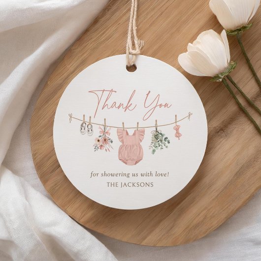 Boho Girl Babykleding Baby shower Bedankjes Labels