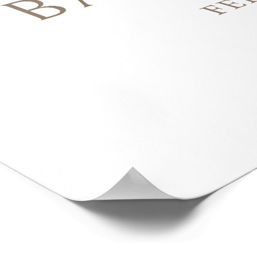 Boho Girl Babykleding Baby shower Welkomstbord Poster (Hoek)