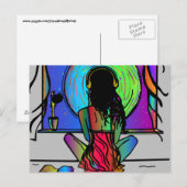 BOHO GIRL-Briefkaarten Briefkaart (Voorkant / Achterkant)