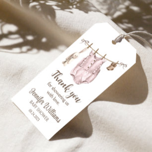 Boho girl kleren baby shower dank je labels cadeaulabel