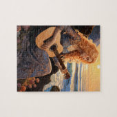 BoHo Girl speelt gitaar Legpuzzel (Horizontaal)