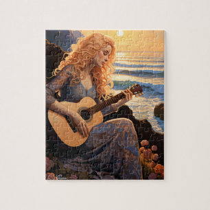 BoHo Girl speelt gitaar Legpuzzel