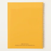 Boho Girly Personalized Daily Planner (Achterkant)