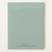 Boho Girly Personalized Daily Planner (Achterkant)