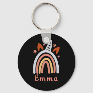Boho Girly Rainbow met persoonlijke naam Sleutelhanger