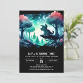 Boho Girly Triceratops Verjaardag Kaart (Staand voorkant)