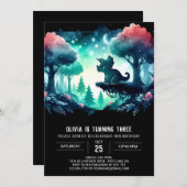 Boho Girly Triceratops Verjaardag Kaart (Voorkant / Achterkant)