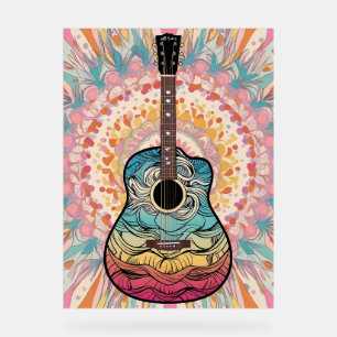 Boho gitaar acryl bord