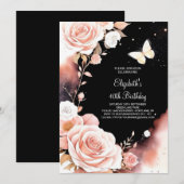 Boho Glam Digitale 40e verjaardag Kaart (Voorkant / Achterkant)