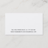 Boho Glamoureuze elegante chic waterverf peony Visitekaartje (Achterkant)