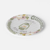 Boho Glamping Vrijgezellenfeest - Dusty Papieren Bordje (Gekanteld)