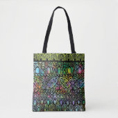  Boho Glas in lood Patroon Canvas tas (Voorkant)