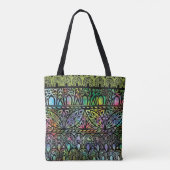  Boho Glas in lood Patroon Canvas tas (Achterkant)