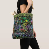  Boho Glas in lood Patroon Canvas tas (Dichtbij)