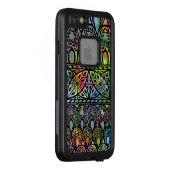 Boho Glas in lood Patroon LifeProof Hoesje (Achterkant / rechts)