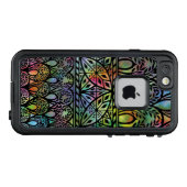 Boho Glas in lood Patroon LifeProof Hoesje (Achterkant (horizontaal))