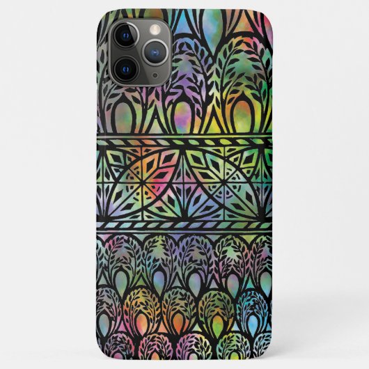 Boho Glas in lood Pattern-draagtas Case-Mate iPhone Case (Achterkant)