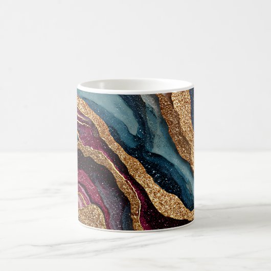 Boho Glitter Agate Koffiemok (Center)