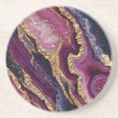 Boho Glitter Agate Onderzetter (Voorkant)