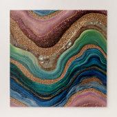 Boho Glitter Agate Puzzel (Horizontaal)