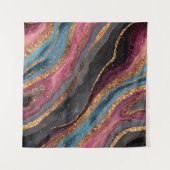 Boho Glitter Agate Wandtapijt Wandkleed (Voorkant (horizontaal))