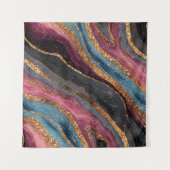 Boho Glitter Agate Wandtapijt Wandkleed (Voorkant)