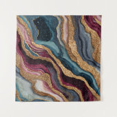 Boho Glitter Agate Wandtapijt Wandkleed (Voorkant)