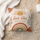 Boho Goede Vibes Hallo Zon Kussen (Deken)