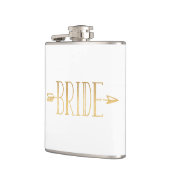 Boho Gold Arrow Bride Flask Heupfles (Links)