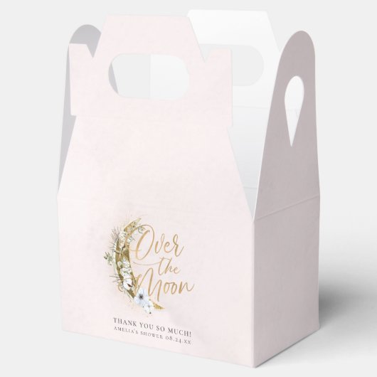 Boho Gold Dust & Clouds Favor Box Bedankdoosjes (Geopend)