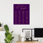 Boho Gold en Paarse afdrukbare zithoek Poster (Thuiskantoor)