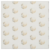 Boho Gold Floral Moon Pattern Stof (Swatch)