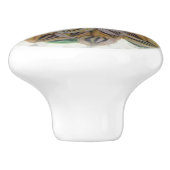 Boho Gold Lion Flower Victoriaans Keramische Knop (Zijkant)