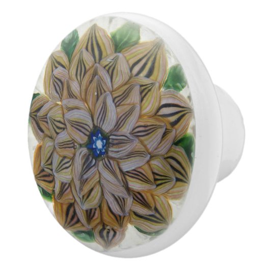 Boho Gold Lion Flower Victoriaans Keramische Knop (Rechts)