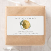 Boho Gold Saga Green Floral Wreatadres Etiket (Insitu)