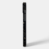 Boho Gold Space doodles Black Design Case-Mate iPhone Case (Achterkant / Links)