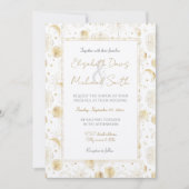 Boho Gold Space doodles White Design Kaart (Voorkant)