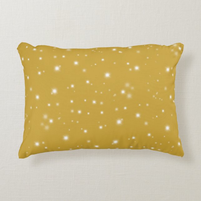 Boho Gold Starlight Accent Kussen (Voorkant)