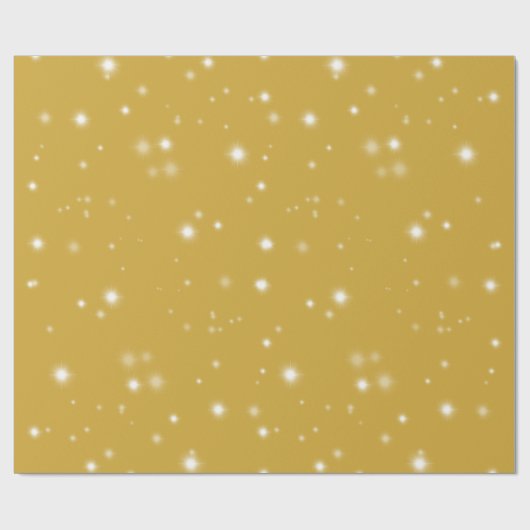 Boho Gold Starlight Cadeaupapier (Vlak)