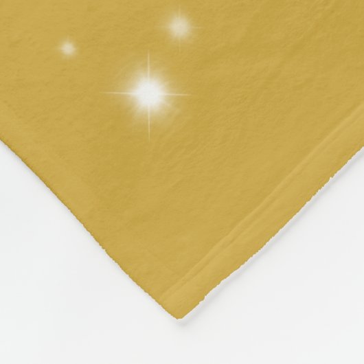 Boho Gold Starlight Fleece Deken (Hoek)
