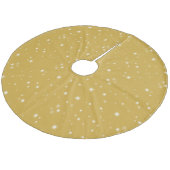 Boho Gold Starlight Fleece Kerstboom Rok (Gekanteld)