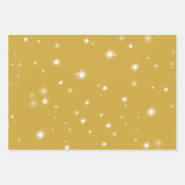 Boho Gold Starlight Inpakpapier Vel