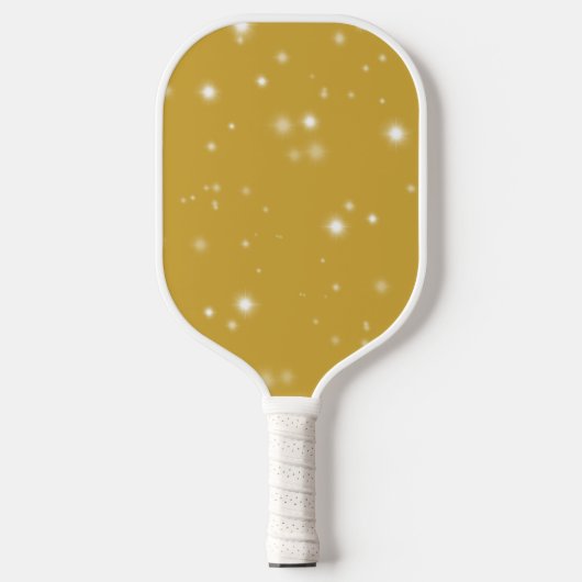 Boho Gold Starlight Pickleball Paddle (Voorkant)